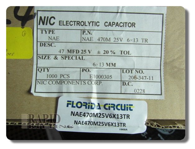 NAE470M25V6X13TR